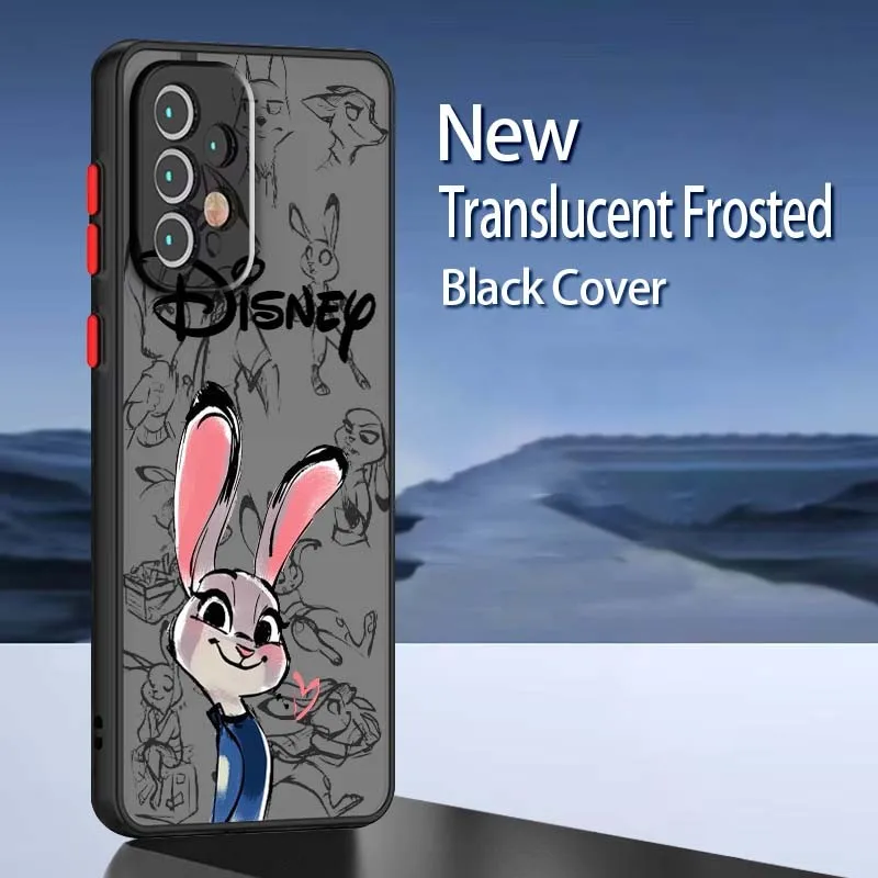 Etui na telefon z motywem Zootopia, Nick i Judy, dla Samsung Galaxy S25 S24 S23 S22 S21 S20 S10 Note20 Plus Ultra Lite 5G, tylna obudowa