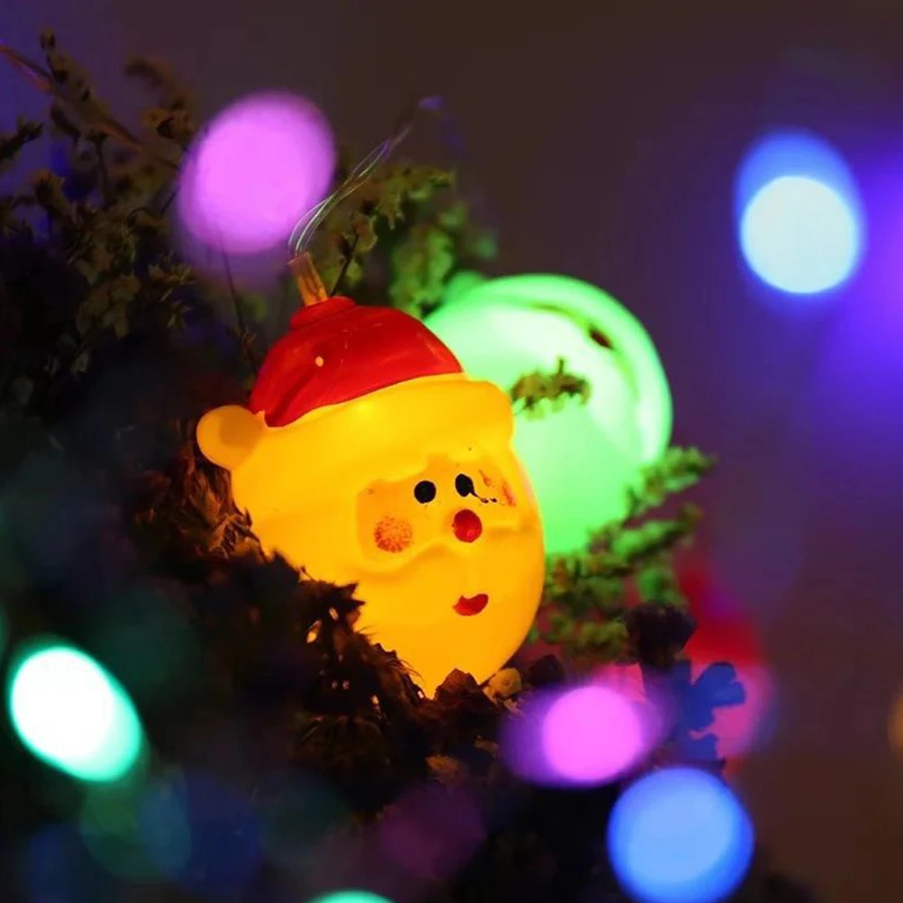 

20 LED Claus String Lights Reusable PVC Christmas Decor Bedroom Party Xmas String Lights Tree Festive Lighting