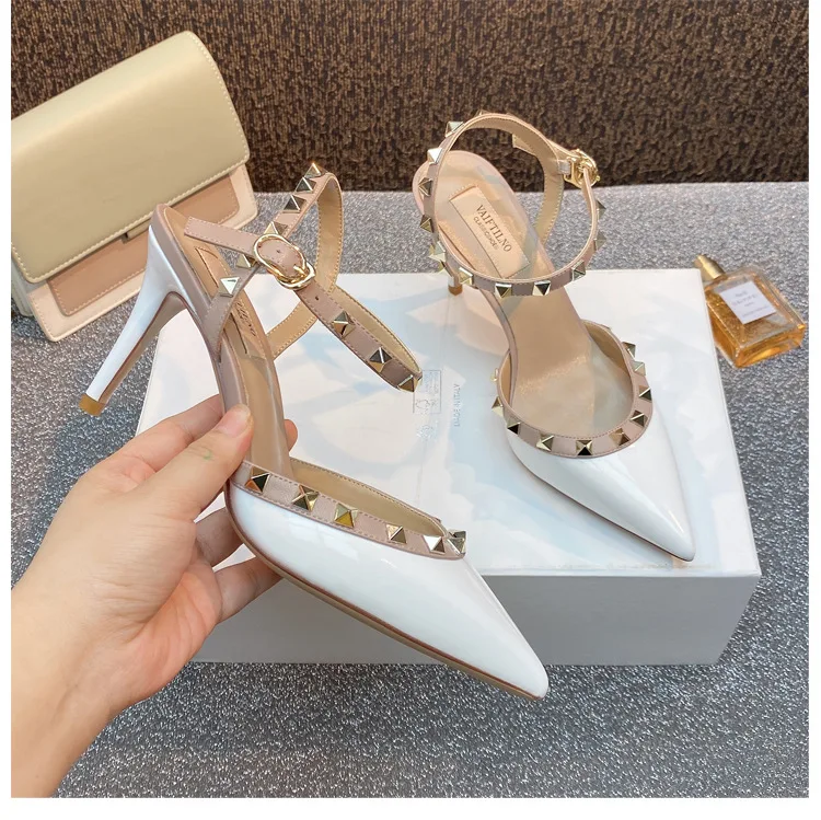 Sexy Women Sandals High Heels Fashion Pointed Toe Shoes Summer 2024 New Dress Party Stilettos Brand Pumps Shallow Women Shoes