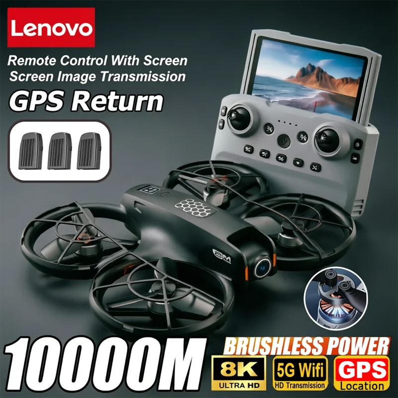 drone-lenovo-m5-con-telecamera-hd-8k-gps-evitamento-ostacoli-intelligente-schermo-telescopico-telecomando-motore-brushless