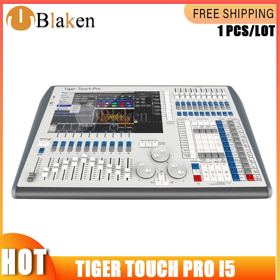 NEW Tiger Touch Pro Intel Core I5 & I7 Processor CPU Lighting Console Powerful Titan Operating System For Stage DJ Night Show