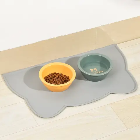 Food Grade Silicone Placemat for Cats and Dogs Feeding and Drinkers Safe Dog Bowl Mat Floor Mats Dogs Pet Products Placemats