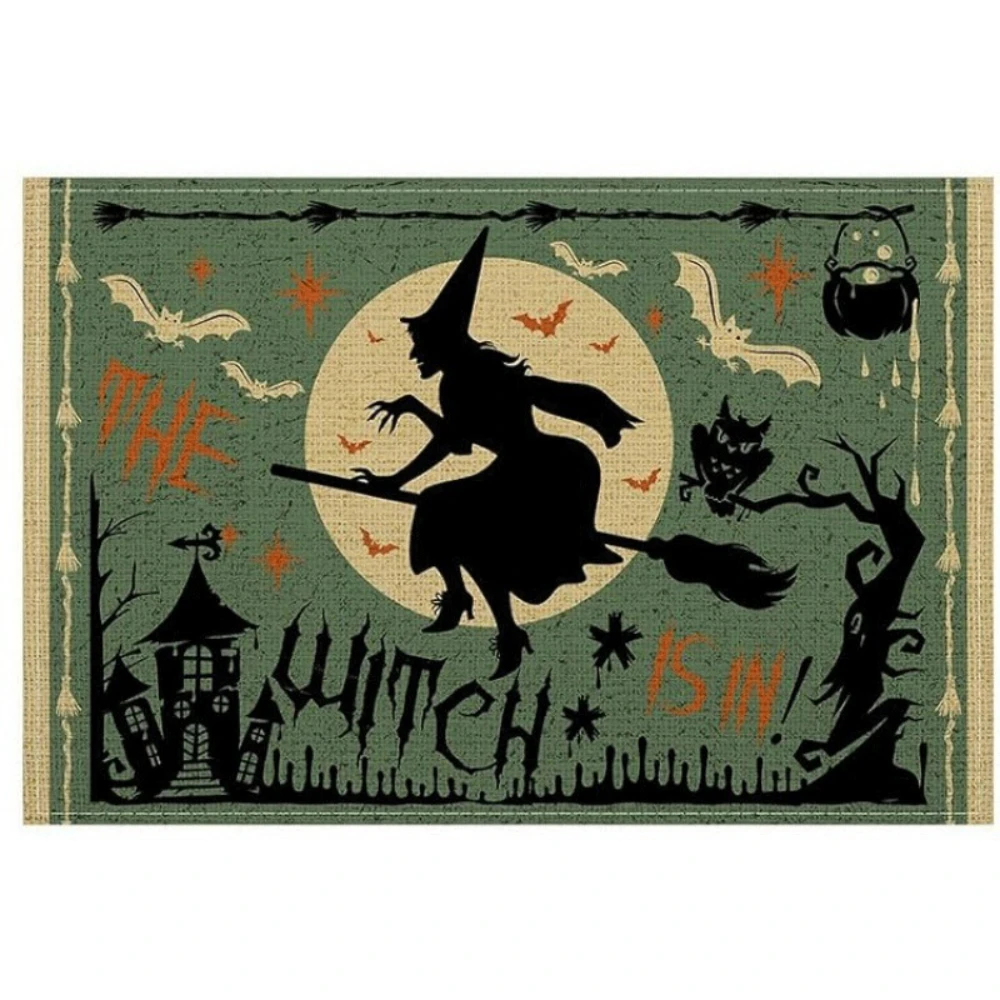 Halloween Themed Placemats, Heat‑Resistant & Non‑Slip, Decor Placemats for Creating Festive Atmosphere