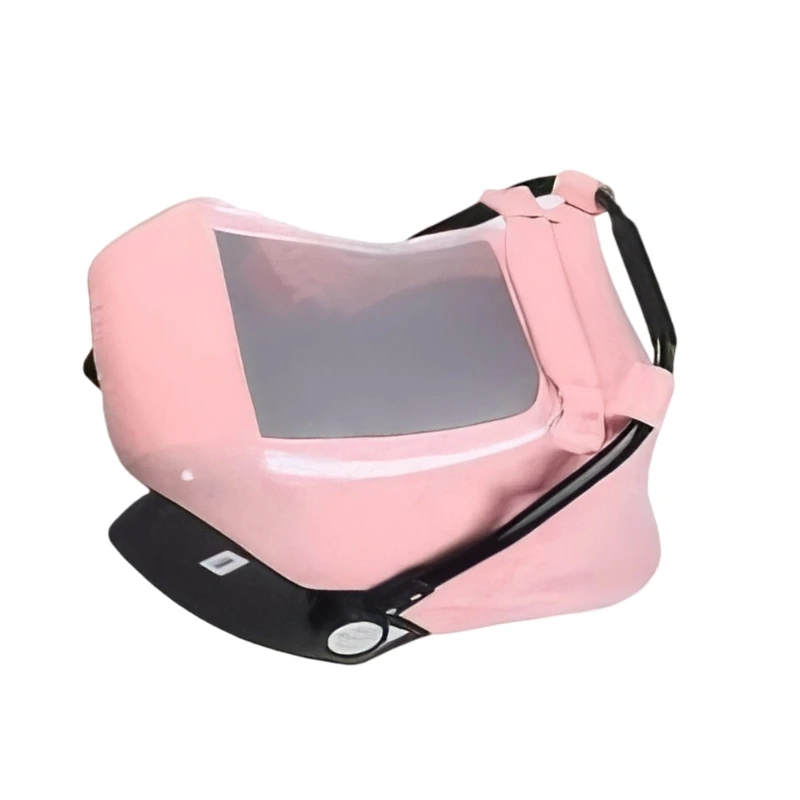 Infant Car Canopy with Soft & Breathable Window, Baby Strollers Cover for Boys Girls Windproof Carry Basket Sleeve
