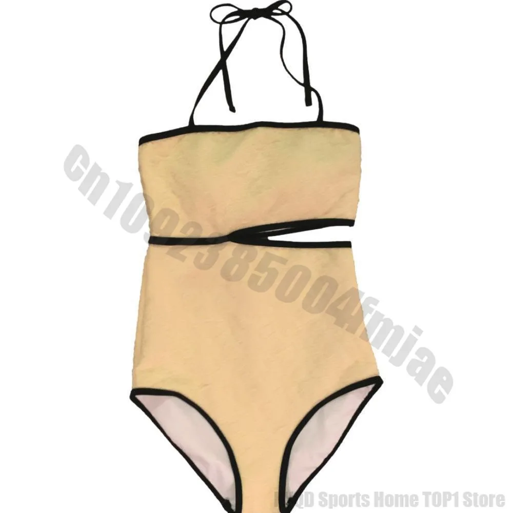 One-piece swimsuit for women, sexy lemon yellow, slim fit, slimming belly covering, vacation bathing suit 여성실내수영복 image 5