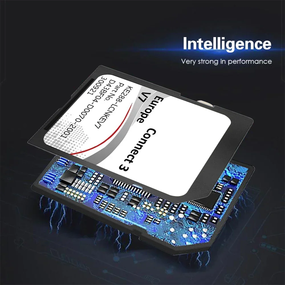 GPS Kaart Sat Nav Navigatie voor Nissan Connect3 Kaart Europa Auto C3V7 Gratis Antifog Flim Micra Note Cube Juke Kaart