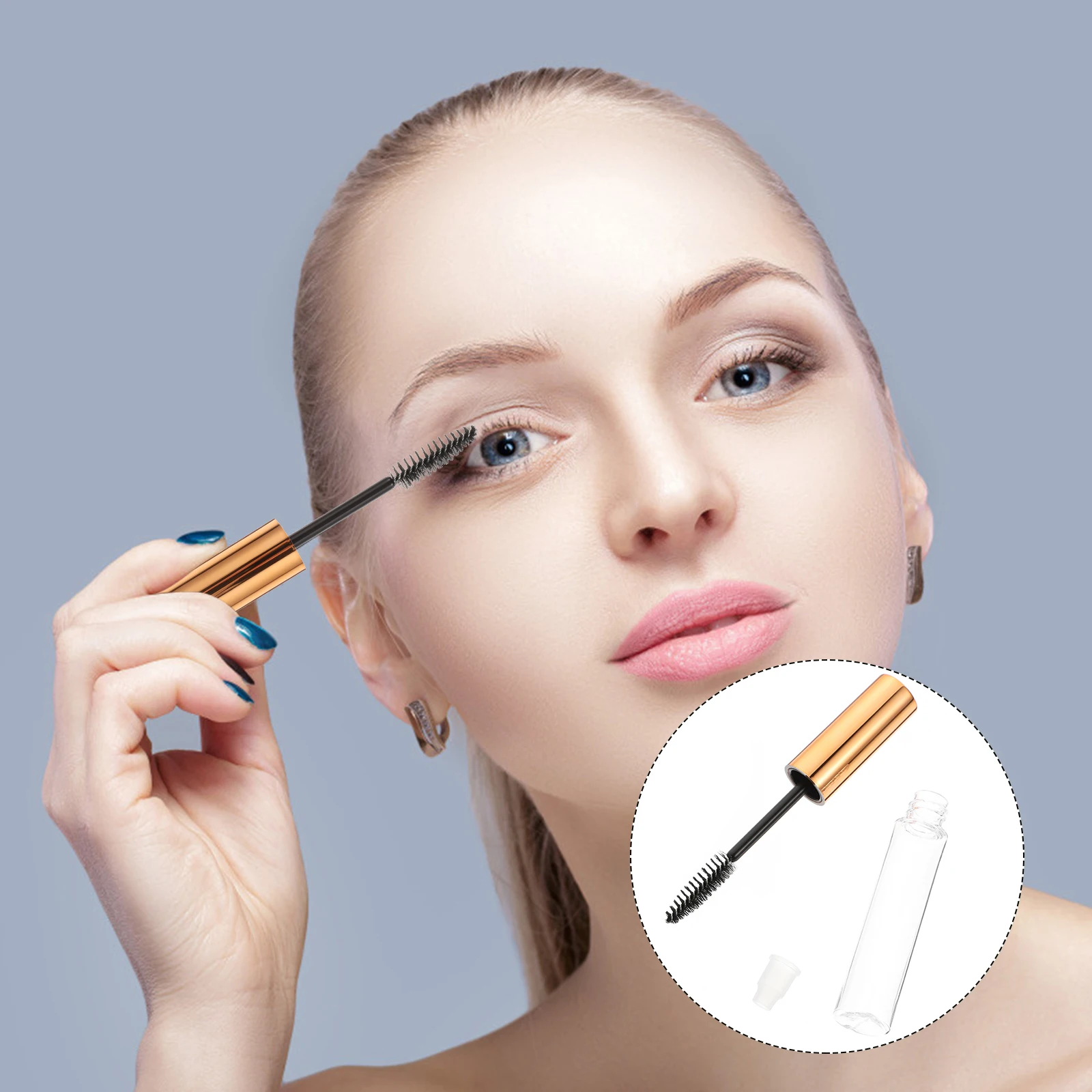10 pz 10 Ml Tubi Mascara Vuoti Bottiglie Riutilizzabili Trasparenti Per Crema Per Ciglia Contenitore di Liquido Imballaggio Con Bacchetta