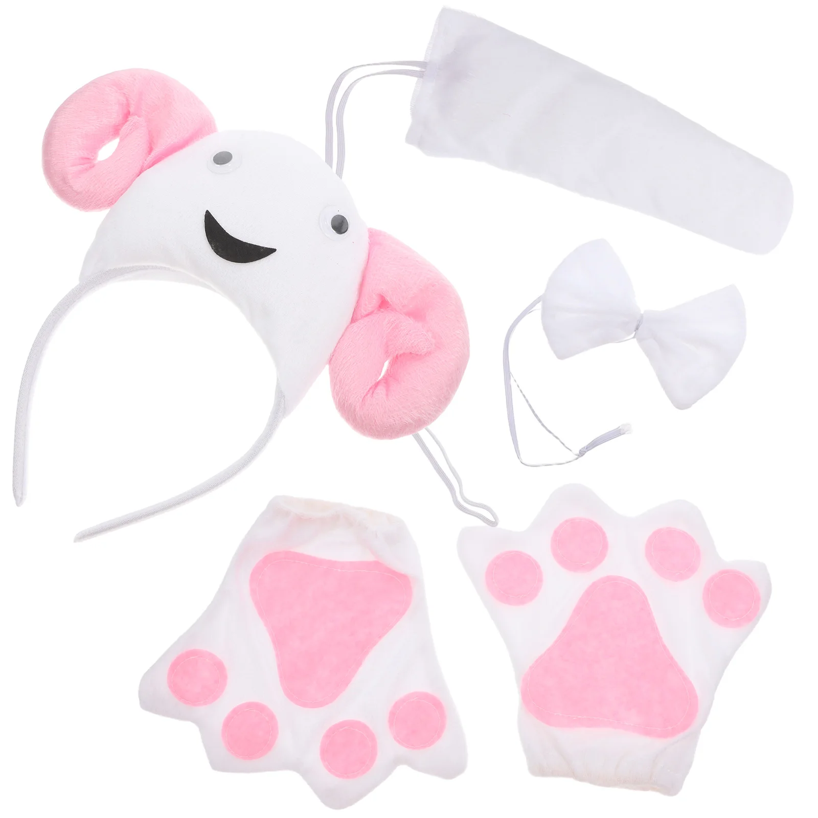 

Sheep Headb Costume Kids Lamb 3D Adjustable Cosplay Animal Party Accessories Halloween Christmas Tail Ears