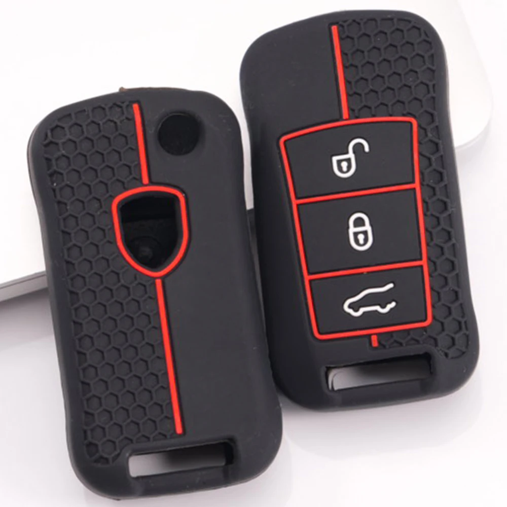Key Fob Case For Porsche 911 911 GT3 Cayenne Macan Panamera Cayman Boxster 718 Taycan Carrera Cayenne Coupe Turbo S