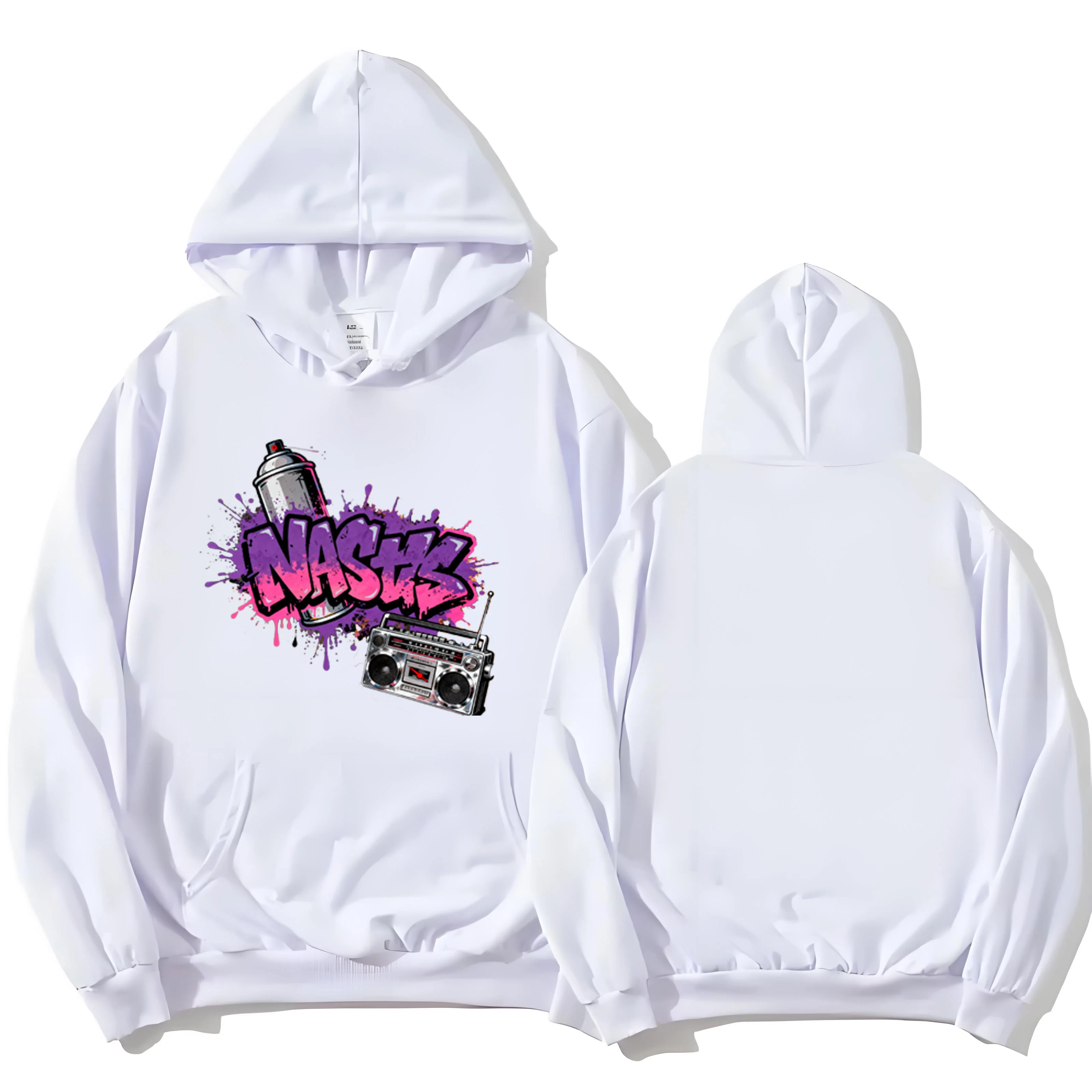 سويت شيرت بغطاء للرأس عالي التحمل 330G - أحدث صيحات الموضة لعام 2025، سويت شيرت بطباعة جرافيتي للشارع للرجال والنساء