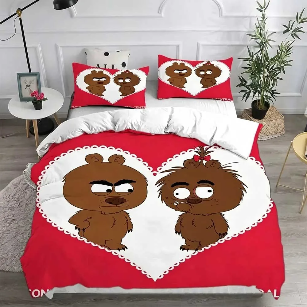 set-di-biancheria-da-letto-3d-con-orsetto-b-brickleberry-copripiumino-e-federe-misura-singola-o-matrimoniale-ideale-per-studenti-adolescenti-e-adulti-set-da-2-3-pezzi-per-la-decorazione-della-casa