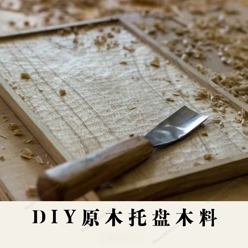 For creative solid wood tray raw wood digging tray beech black walnut raw bread plate tableware fruit plate