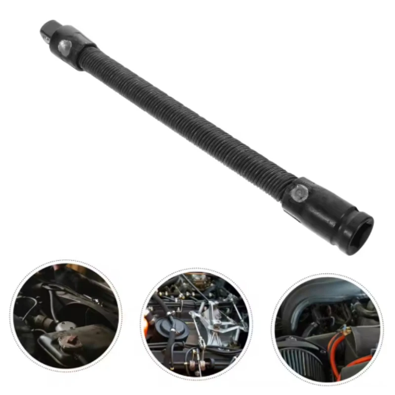 1pcs Flexible Socket Ratchet Wrench Extension Bar Motor Repair Tool 1/2Inch Bendable Elastic Joint Head Post Connecting Link