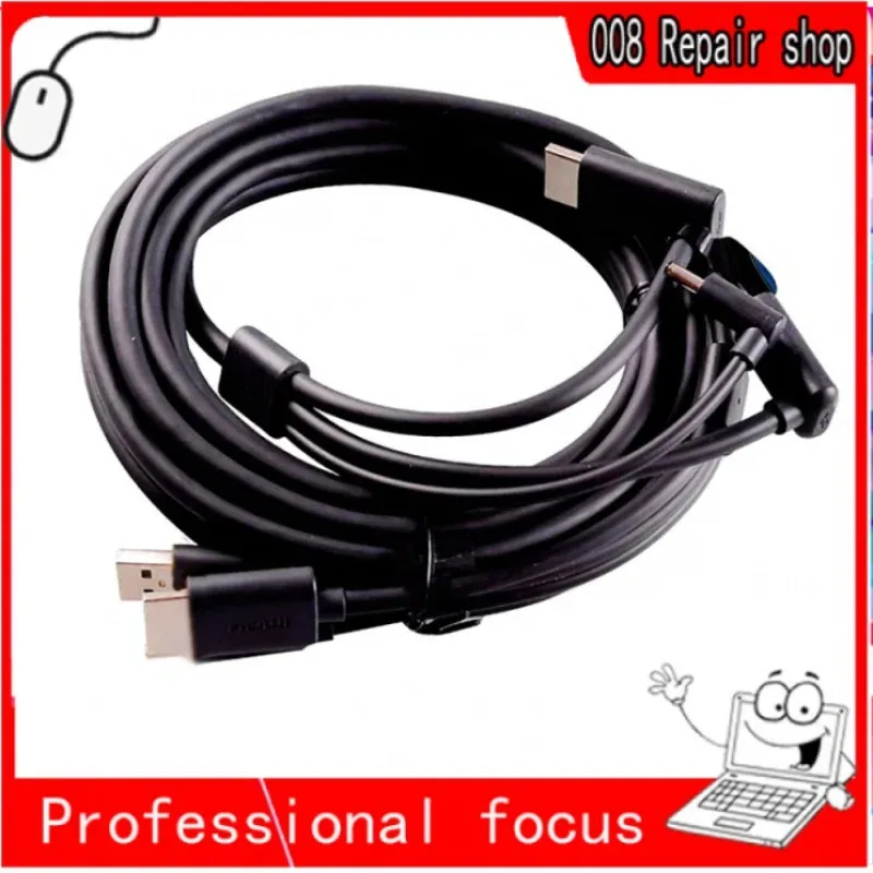.For HTC Vive 3-in-1 Accessories Replacement Cable HDMI 5M, USB, Power VR games