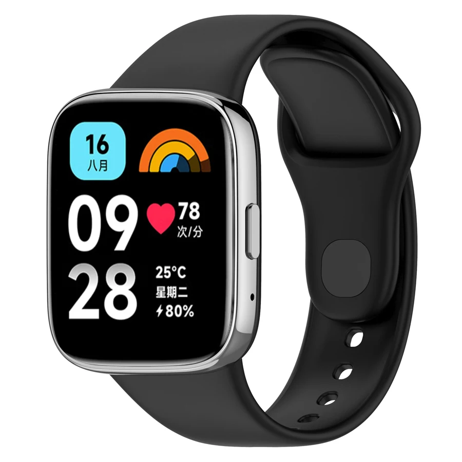 Band voor Xiaomi Redmi Watch 3 Active/Lite riem Siliconen band armband voor Redmi 3 Lite/Active vervangende horlogebanden riem