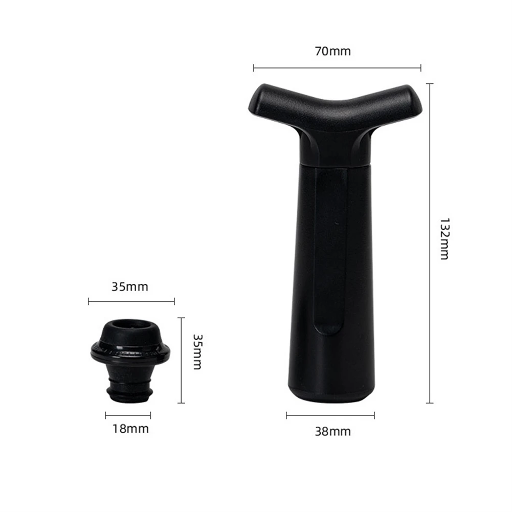Sleek Design Wine Saver Vacuum System With Four Bottle Stopper Options For Improved Longevity Of Your Favorite Wines