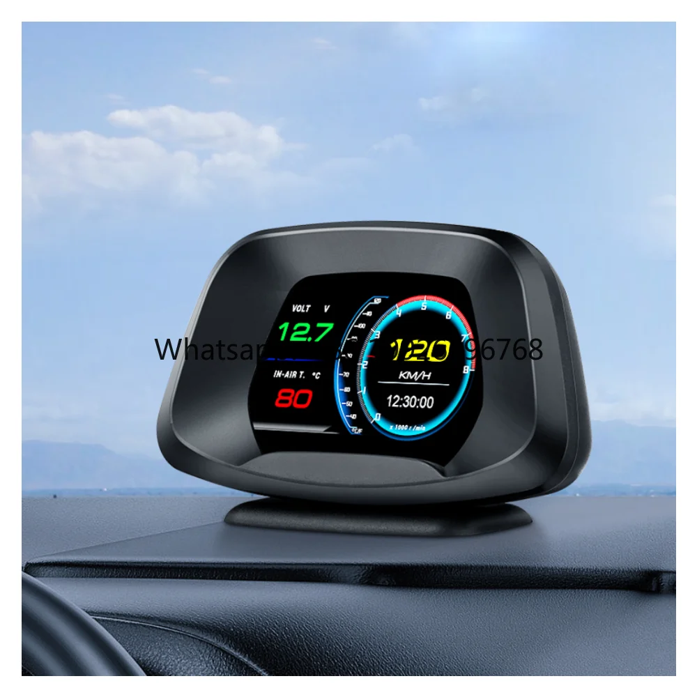 

Многофункциональный проекционный дисплей (HUD) P19 для автомобиля: спидометр и турбонагнетатель, подходит для всех автомобилей