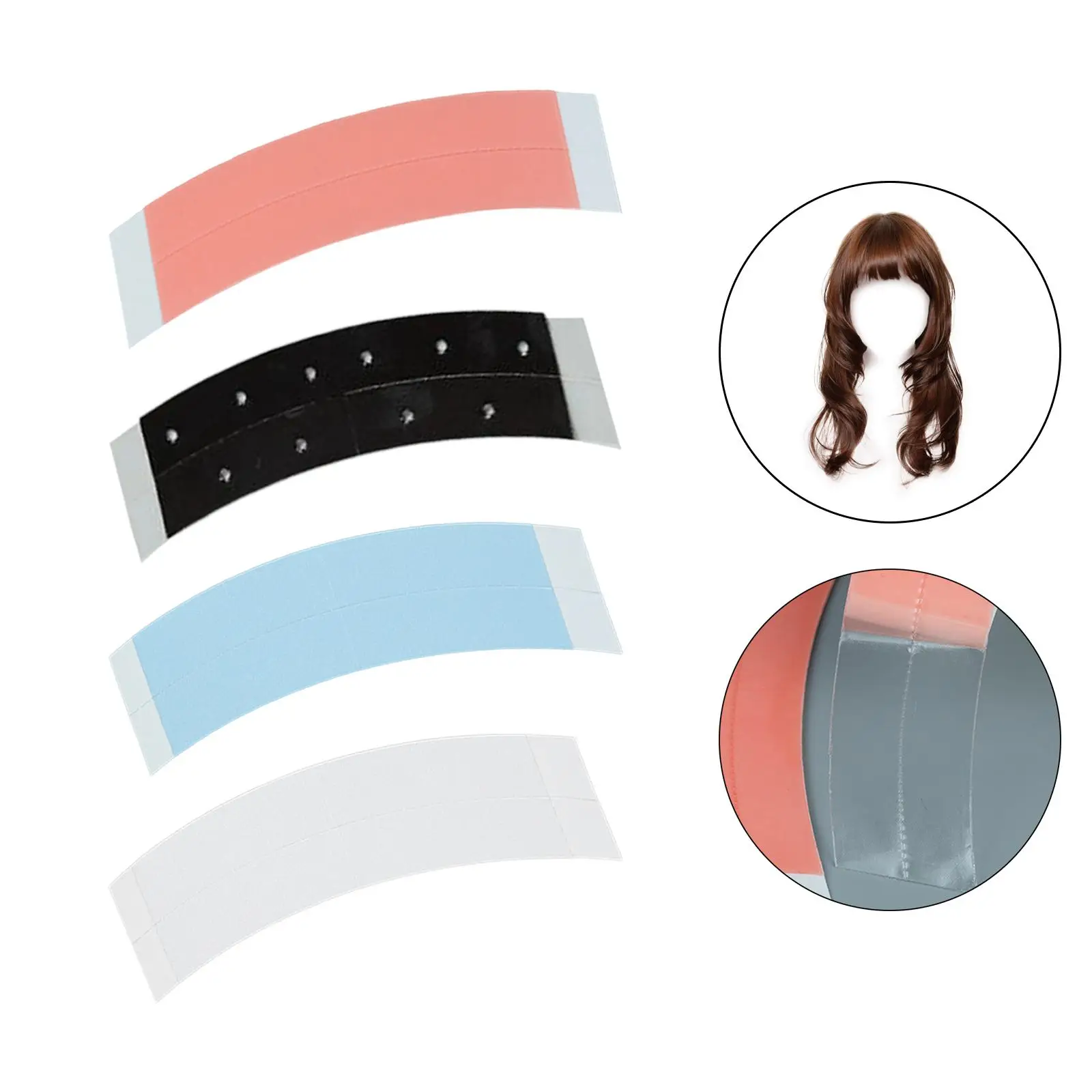 36x Double Sided Lace Wigs Tape Transparent Tapes for Lace Front Wig Toupee Sweatproof Clear Wig Tape Comfortable Wig Fixed