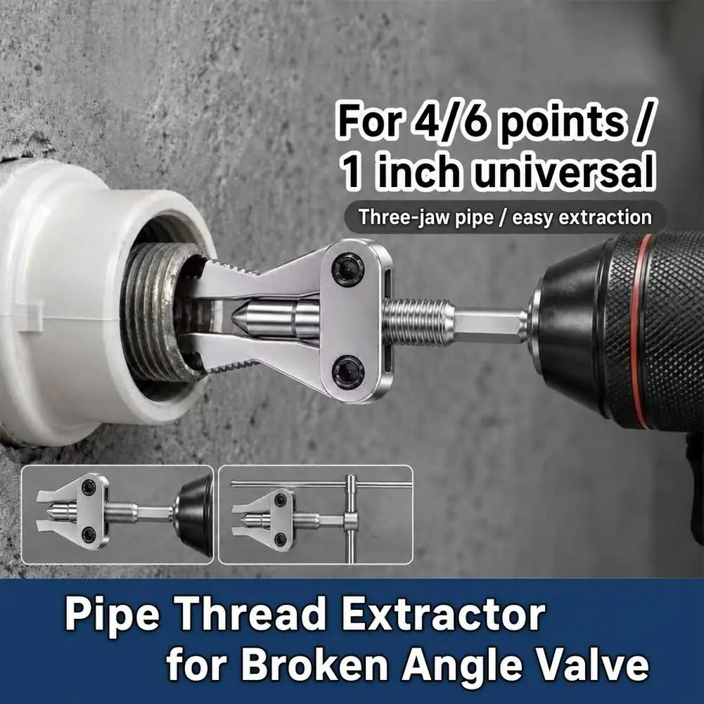 Broken Pipe Tap Extractor Tool Damaged Screw Bolt Thread Valve Remover Tool For 1/2