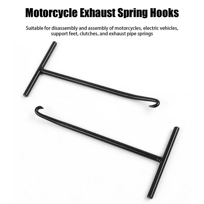 Universal Exhaust Spring Hook Removal And Installation Tools Pipe Spring Puller T Shaped Handle For Cars Motorcycle Dirt Bikes