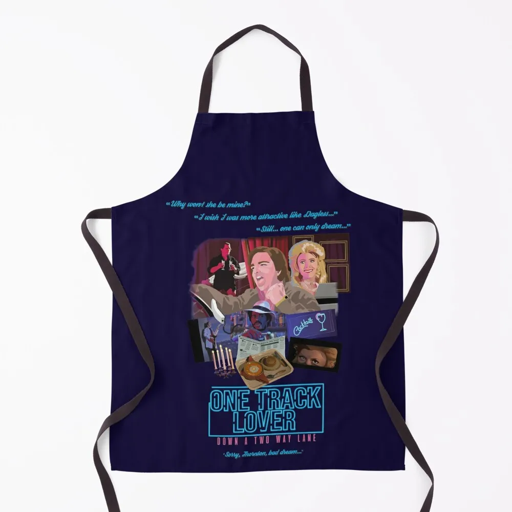 

Darkplace: One Track Lover Apron for kitchen useful barber men Apron