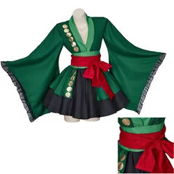 Roronoa Cospaly Costume Zoro Women Lolita Dress Disfraz Halloween Carnival Party