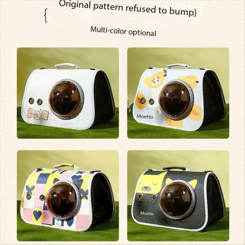 

Pet bag soft sided Carrier For Cat Capsule Design portable transparent space breathable Outdoor Travel