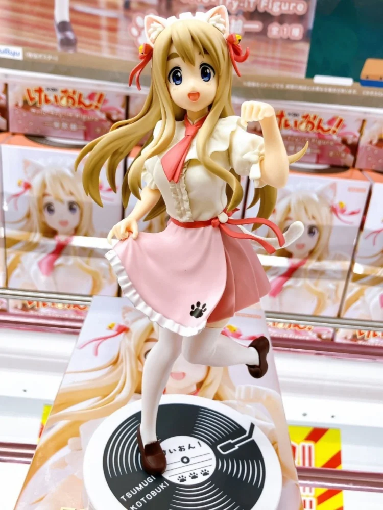 

Authentic 22cm Kotobuki Tsumugi Cat Ears Anime Figure Modle Statue Toy