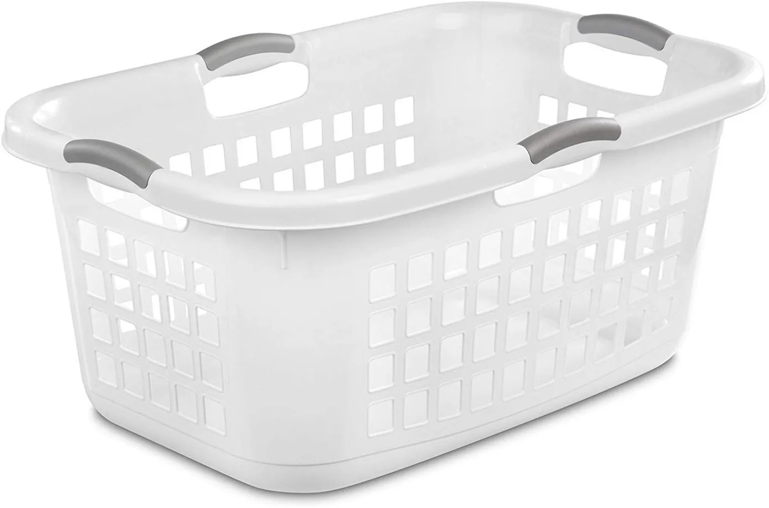 2 Bushel Ultra Laundry Basket,Large,Plastic with Comfort Handles To Easily Carry Clothes To and From The Laundry Room,6-Pack