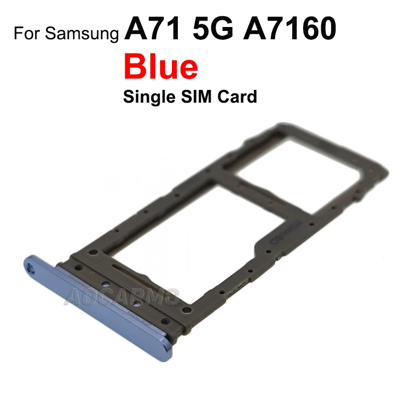 Aocarmo для Samsung Galaxy A71 5G, SIM-карта, двойной + слот для одной Sim-карты, запасные части