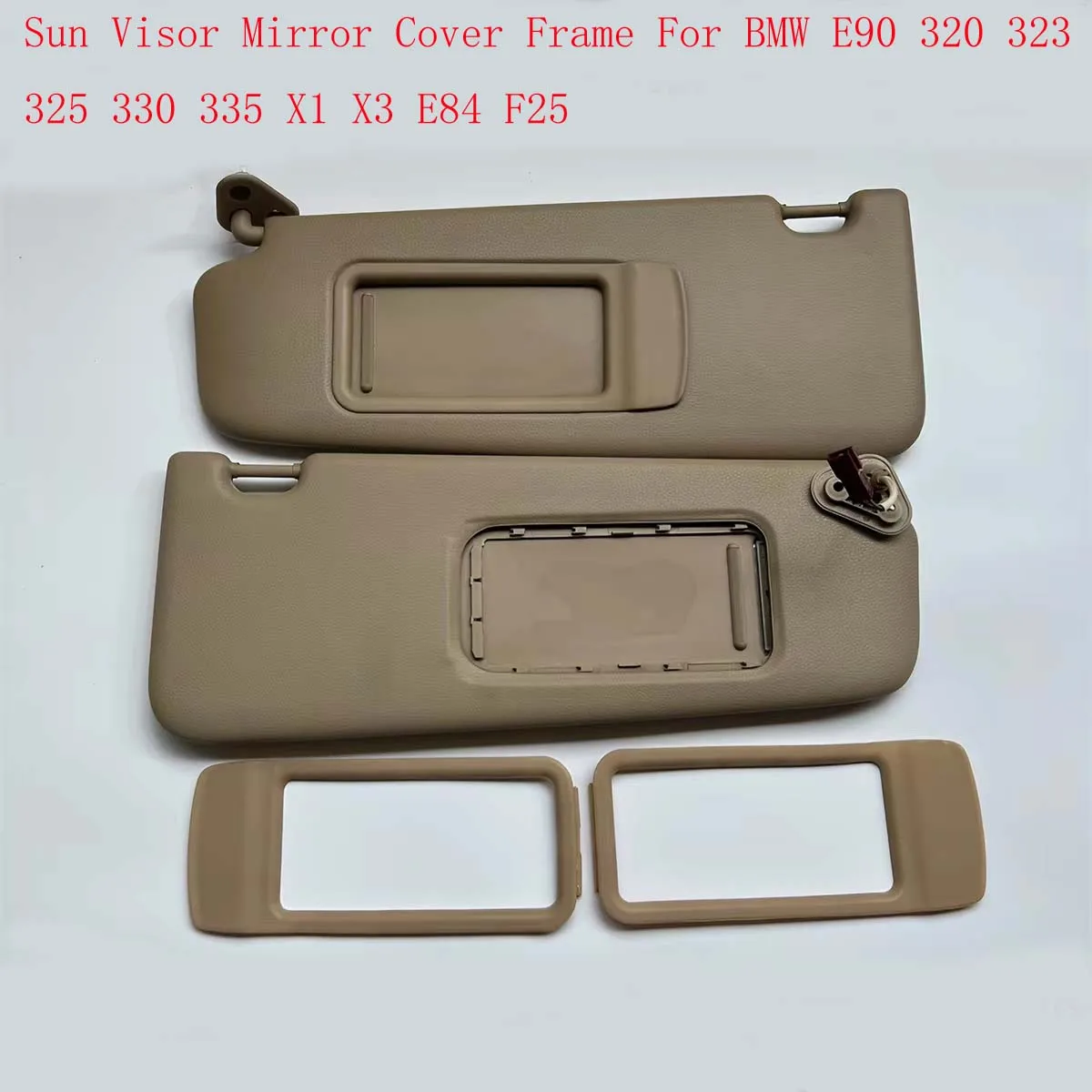 Sun Visor Makeup Mirror Plastic Frame For BMW E90 320 323 325 330 335 X1 X3 E84 F25 Sunvisor Frame
