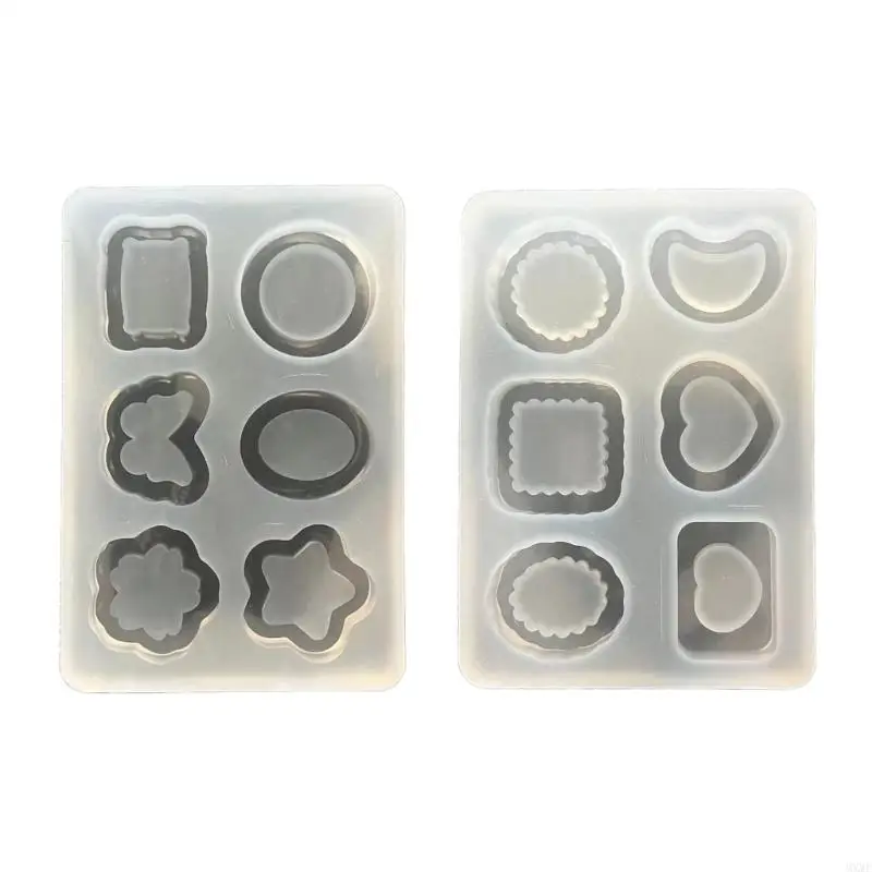 

MXMF Resin Shaker Molds Heart Round Epoxy Casting Shaker Mould Butterfly Photo Frame Silicone Mold DIY Crafts