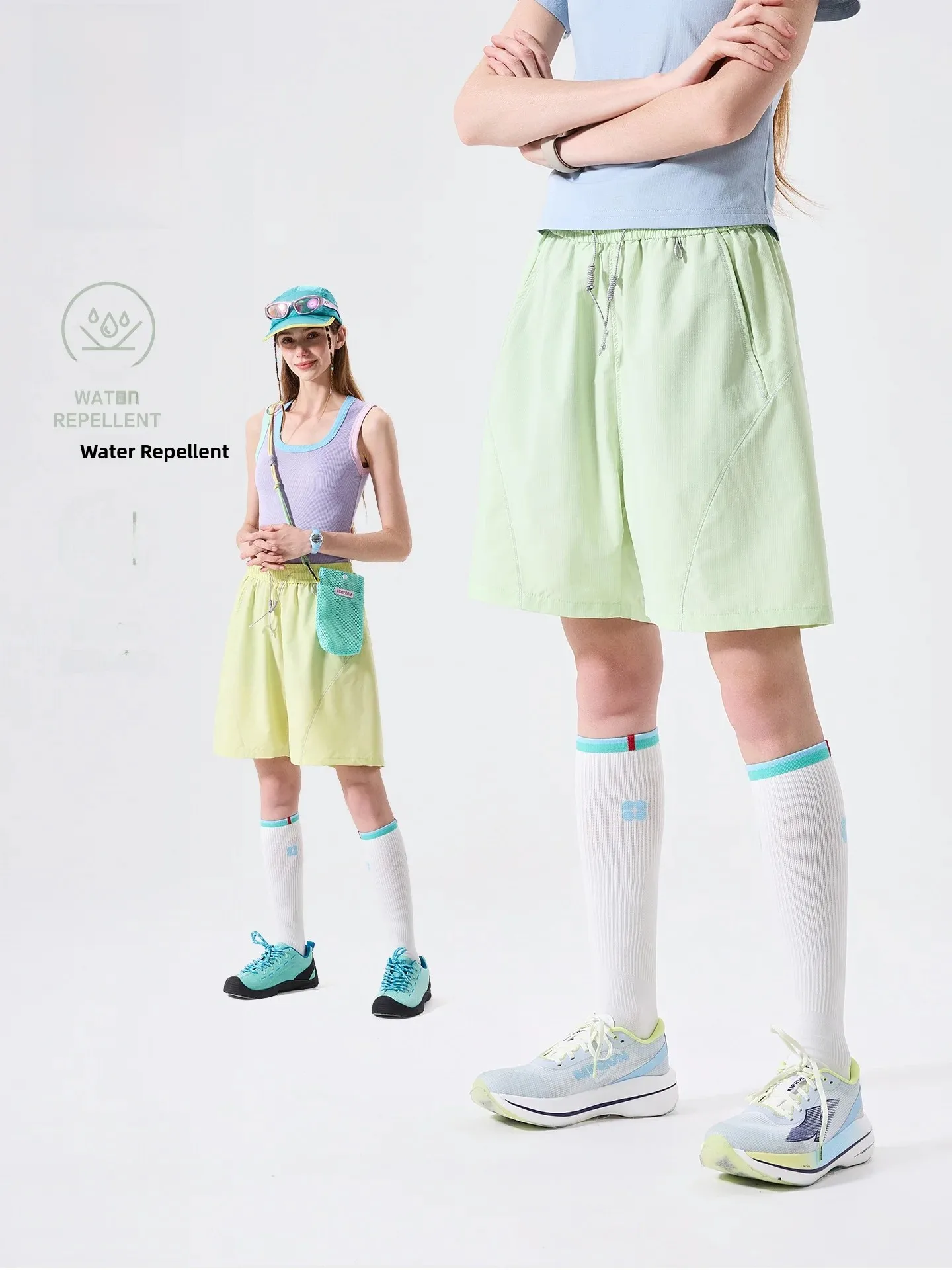 LAZY DAY Outdoor Waterproof Wear-Resistant Sports Shorts Women's Summer New Hiking Mountain Climbing Casual Five-Quarter Pants