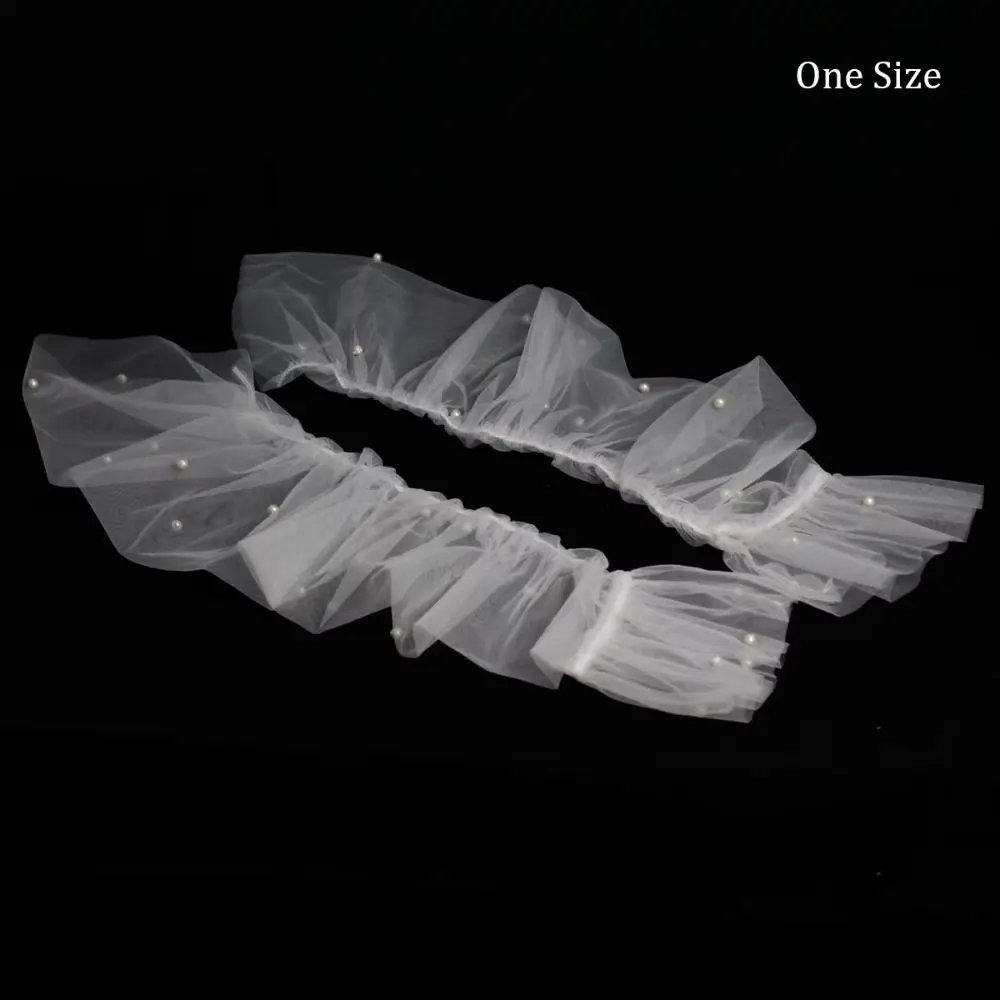 Lace Bridal Long White Gloves Versatile Costume Accessory Fake Sleeves Cuffs White Brides Arm Cuffs Women,Brides,Bridesmaid