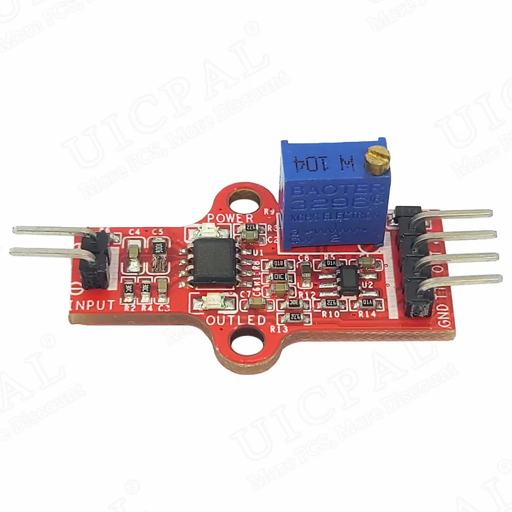 LDT0-028K Vibration Sensor PVDF Piezoelectric Film Electric Charge Amplifier Module Trigger Switch