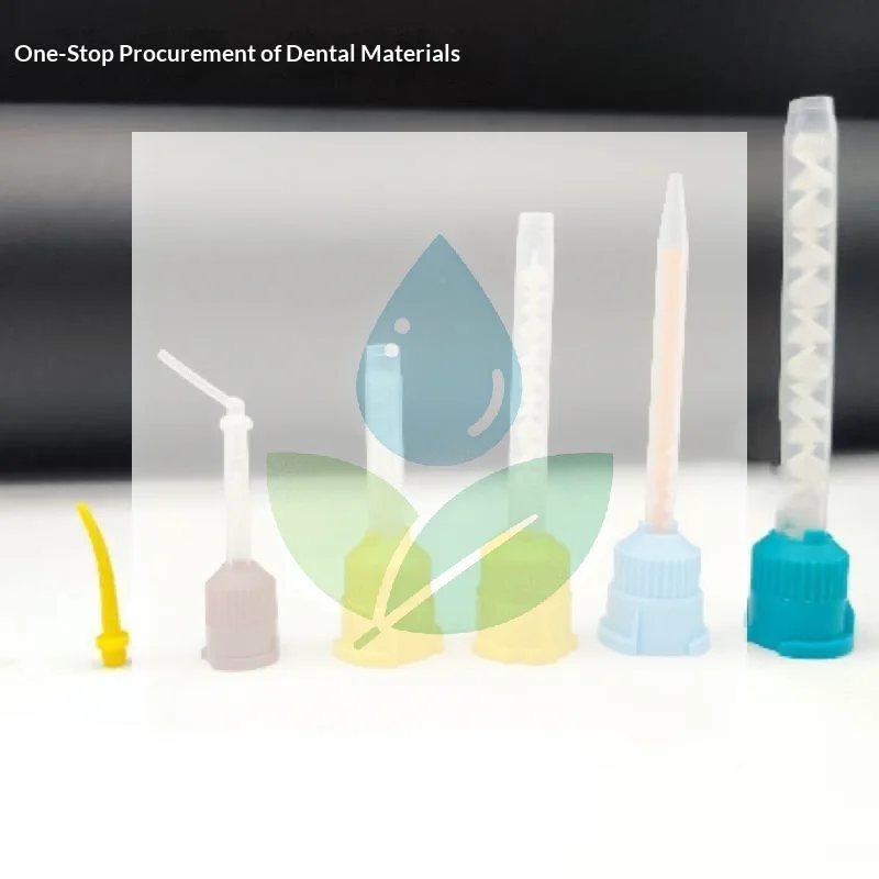 1/50/100pcs Dental Mixing Tips Disposable Silicone Rubber Mixing Head 1:1 For Impression Mixing Dispensing