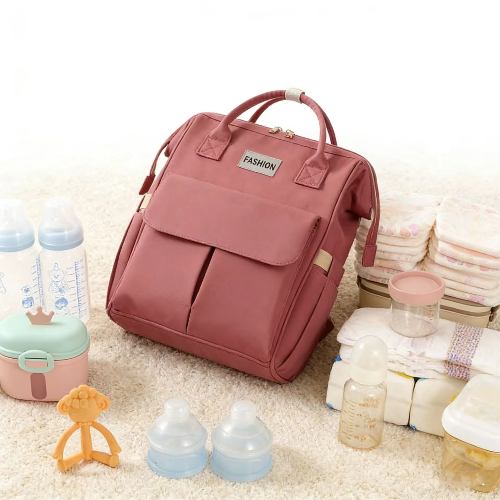 Diaper Bag Maternity Bags Baby Backpack Female Mommy Bag Large-capacity Travel Lightweight Portable Folding Mommy Outting Bag