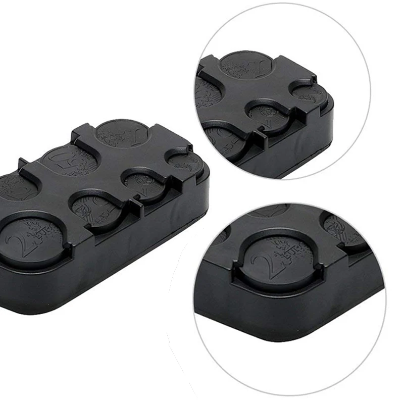 سيارة عملات صندوق تخزين السيارات عملة حامل صندوق تخزين عملة الحال بالنسبة اليورو البلاستيك المال الحاويات المنظم تستيفها Tidyin #4