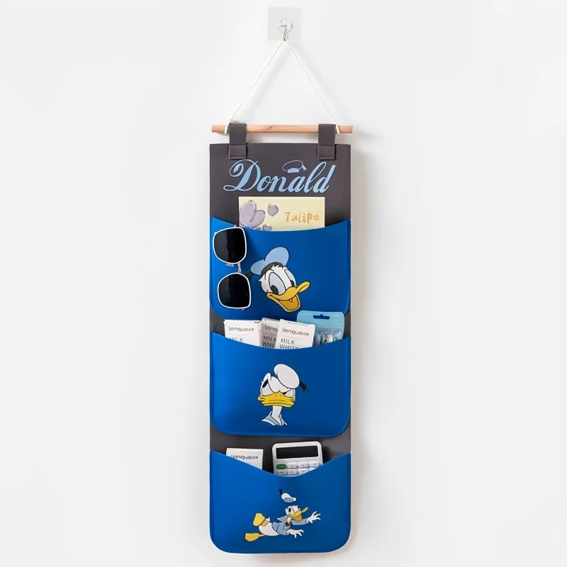 Dessin animé Mickey Mouse 1/2/3 poches feutre sac suspendu organisateurs suspendus sac de rangement suspendu étanche organisateur mural nouveau