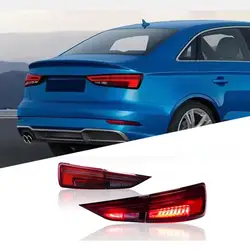LED Tail Lights For Audi A3 8V A3L Sedan 2013-2019 Sequential Rear Lamp Assembly