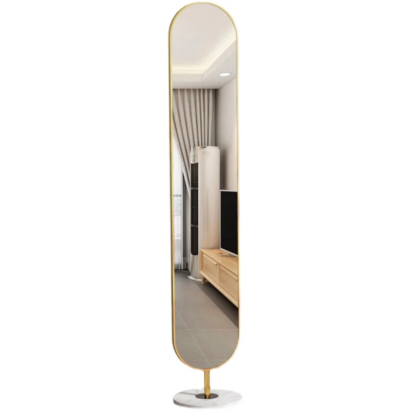 

YY Household Living Room Simple Bedroom Girls' Home Mirror Mobile Vertical Mirror Explosion-Proof