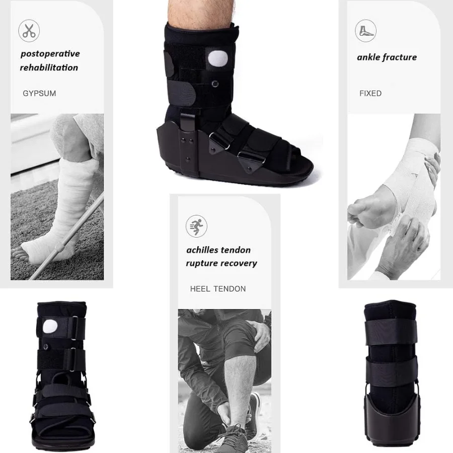 Walking Boot Fracture Boot for Broken Foot Sprained Ankle-Medium