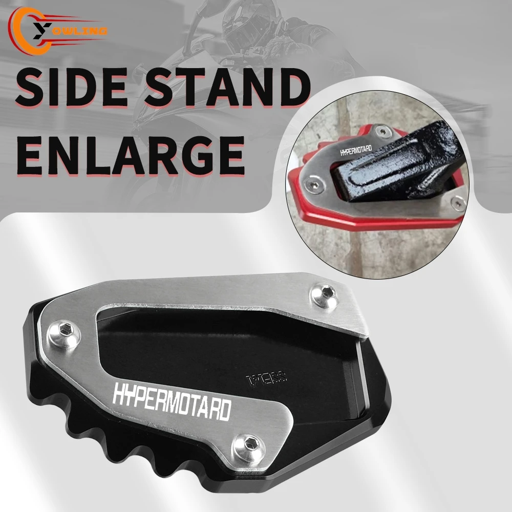 

For Ducati Hypermotard 950 950 SP Hypermotard 939 SP Motorcycle Side Stand Extension Kickstand Pad Support Plate Enlarge Stand