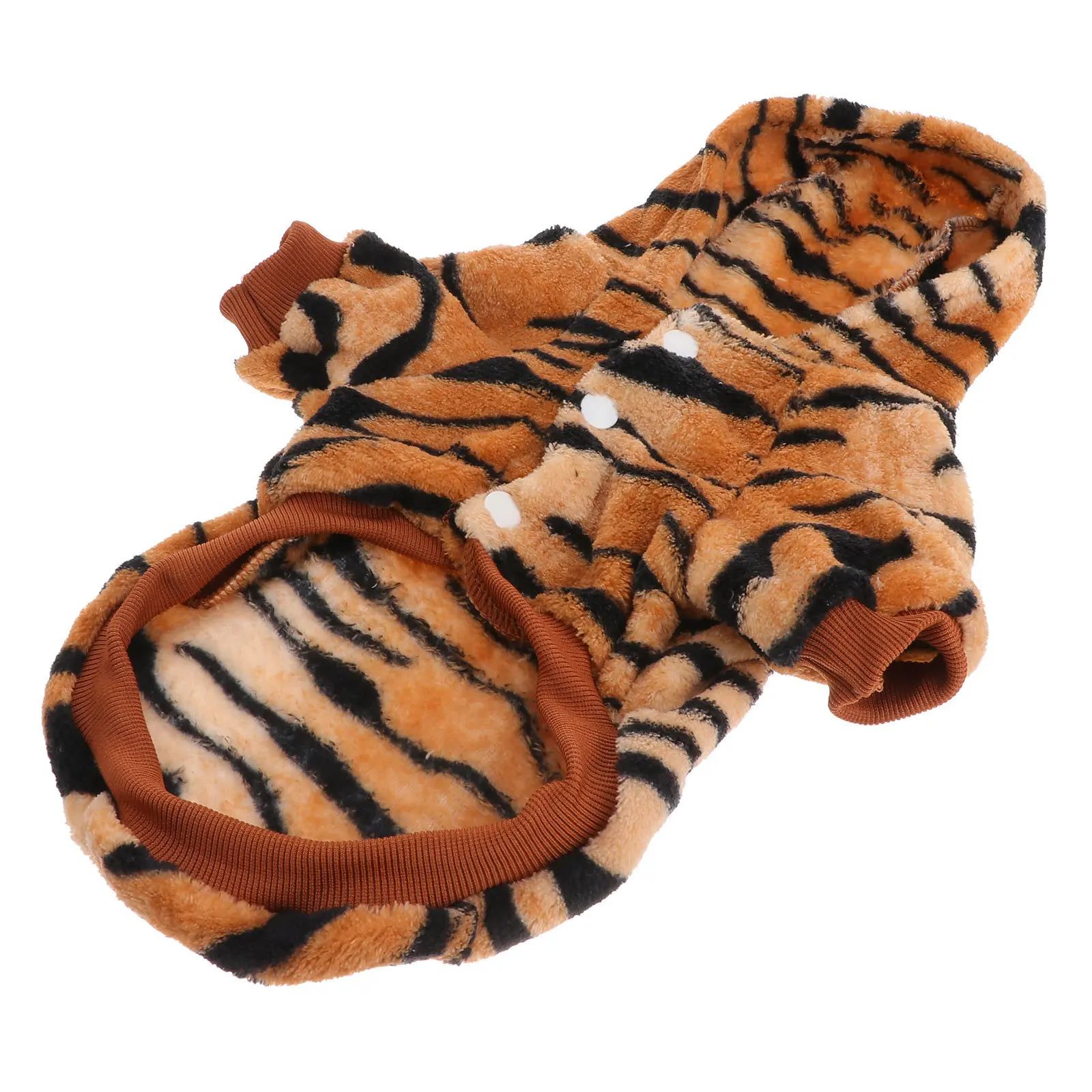 

1pc Tiger Pet Clothing Lightweight Dog Winter Coat For Puppy Costume Cosplay Party Xmas Outdoor Dog Apparel Pet Garment