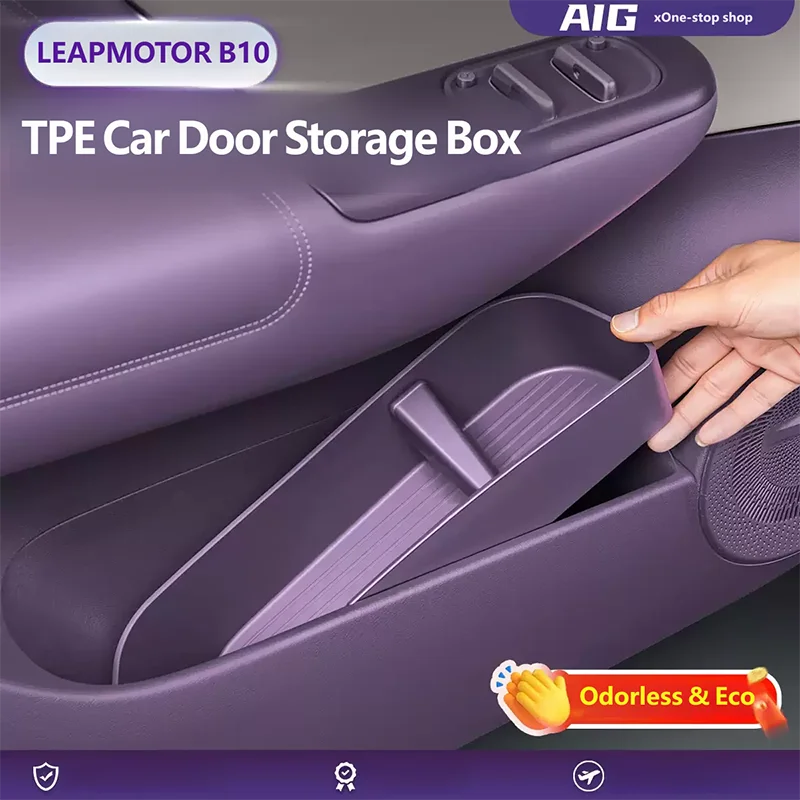 For LEAPMOTOR B10 2025 2026 Auto Car Door Storage Box Modification Car Door Slot Storage Box Car Interior Upgrade Parts