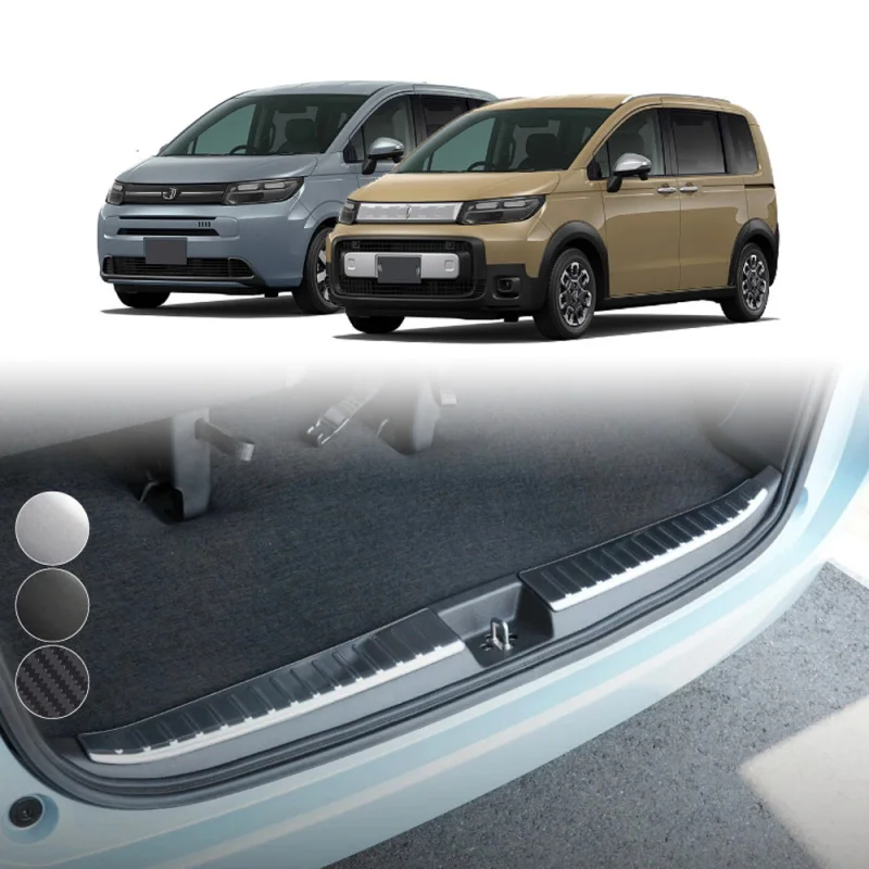 For Honda FREED AIR/CROSSTAR 2024  stainless steel Built-in Rear Bumper Protector door Sill Trunk Tread Plate Trim Accessories