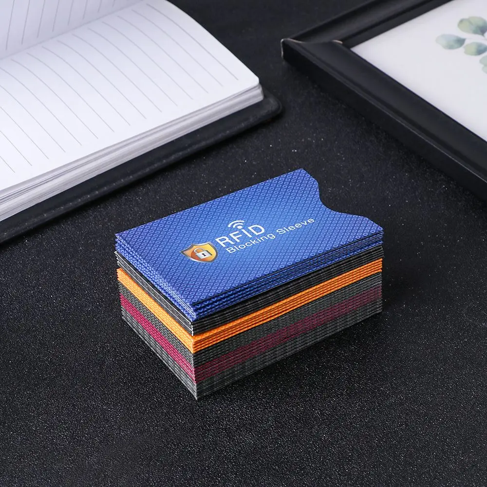5PCS Safety Protection Bank Anti-theft Card Holder Blocking Sleeve Protect Case Cover RFID Blocker