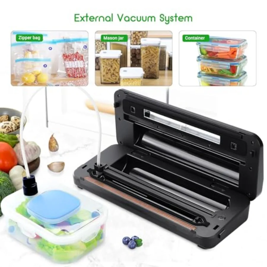 Macchina per sottovuoto per alimenti con sigillatura dell'aria con OneTouch Opzione facile per la conservazione degli alimenti Modalità di tenuta Vac a impulsi umidi e asciutti 9in1 Vacuu