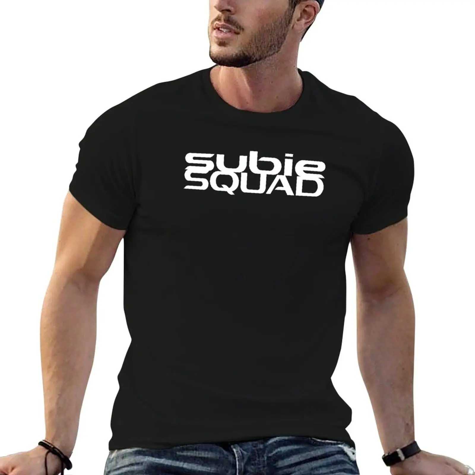 

shirt shirt man T-Shirt SQUAD plain SUBIE cotton man t t