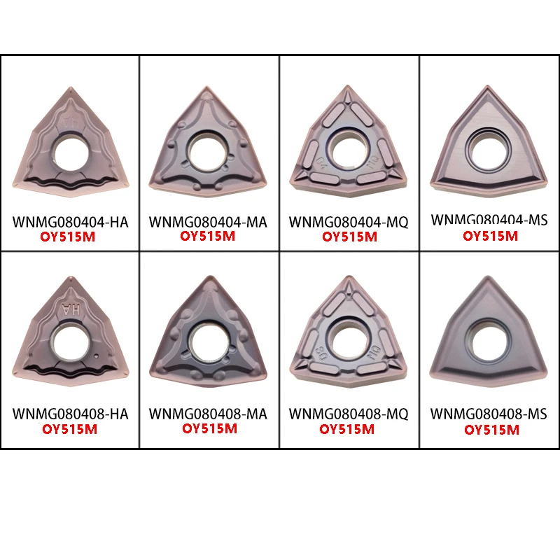 BEYOND WNMG080402-MS WNMG080404 WNMG080408-MQ-MA-HA OY515M Carbide Inserts WNMG 080402 080404 080408 Lathe Cutter CNC Stainless